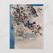  vogels en bloesems briefkaart (Voorkant)