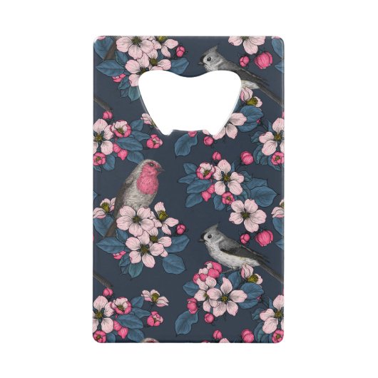 Vogels en bloesems creditkaart flessenopener (Voorkant)