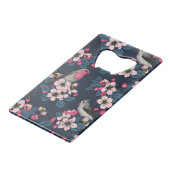 Vogels en bloesems creditkaart flessenopener (Achterkant Gekanteld)
