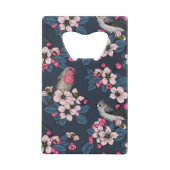 Vogels en bloesems creditkaart flessenopener (Achterkant)