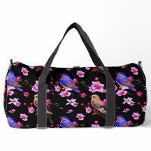 Vogels en Bloesems Grote Duffel Bag
