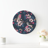 Vogels en bloesems grote klok (Huis)