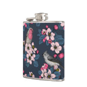 Vogels en bloesems heupfles (Links)