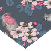 Vogels en bloesems korte tafelloper (Hoek)