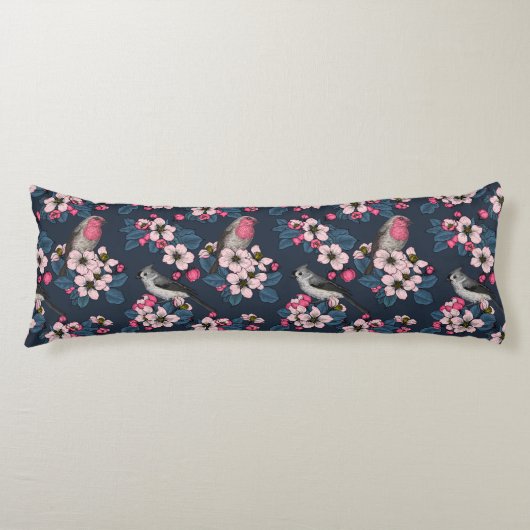 Vogels en bloesems lichaamskussen (Voorkant)