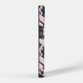 Vogels en Bloesems op roze iPhone Hoesje (Rechterkant)