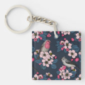 Vogels en bloesems sleutelhanger (voorkant)