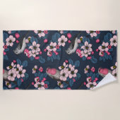 Vogels en bloesems strandlaken (Voorkant)