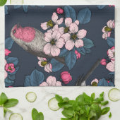 Vogels en bloesems theedoek (Gevouwen)