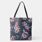 Vogels en bloesems tote bag (Voorkant)