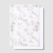 Vogels en bloesems vellum uitnodigingen (Offset)