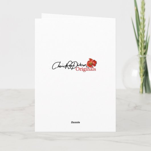 Vogels en Bloesems Verjaardagswens Kaart (Achterkant)