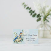 Vogels en bloesems Visitekaartje voor alle doelein (Staand voorkant)