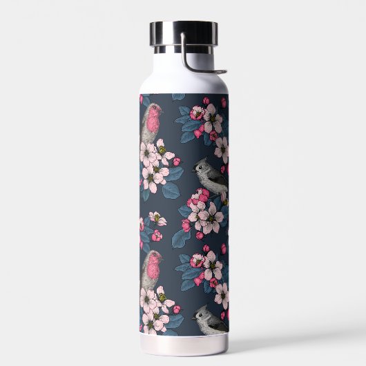 Vogels en bloesems waterfles (Links)