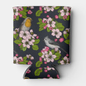 Vogels en bloesems, zwart blikjeskoeler (Voorkant)