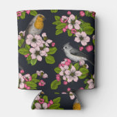 Vogels en bloesems, zwart blikjeskoeler (Achterkant)