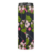 Vogels en bloesems, zwart thermosbeker (Achterkant)