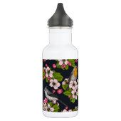 Vogels en bloesems, zwart waterfles (Links)