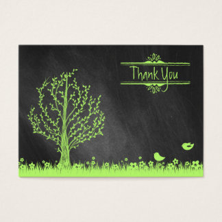 Vogels en bomen dank u visitekaartjes