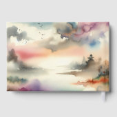 Vogels en bomen in Waterverf Gastenboek (Achterkant)