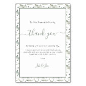  vogels en bruiloft in heuvel dankzij de tafelkaar kaart (Voorkant)