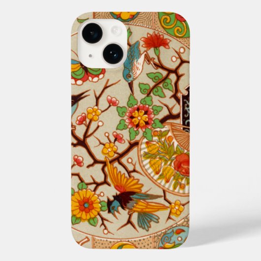 Vogels en Butterflies iPhone Case (Achterkant)