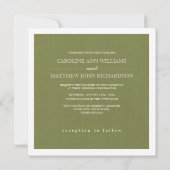vogels en carriage Burlap texture Wedding Kaart (Achterkant)