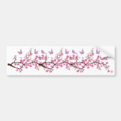 Vogels en Cherry Blossom Bumpersticker (Voorkant)