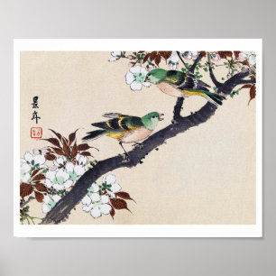 Vogels en Cherry Blossom, Imao Keinen Poster
