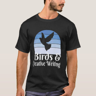 Vogels en creatief schrijven t-shirt