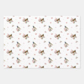 Vogels en desserts waterverf bruidsdouche inpakpapier vel (Voorkant 2)