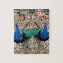Vogels en dieren puzzel voor volwassenen en tiener