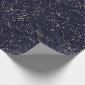 Vogels en druiven cadeaupapier (Hoek)