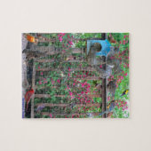 Vogels en eekhoorntjes in aanvoerpuzzle legpuzzel (Horizontaal)