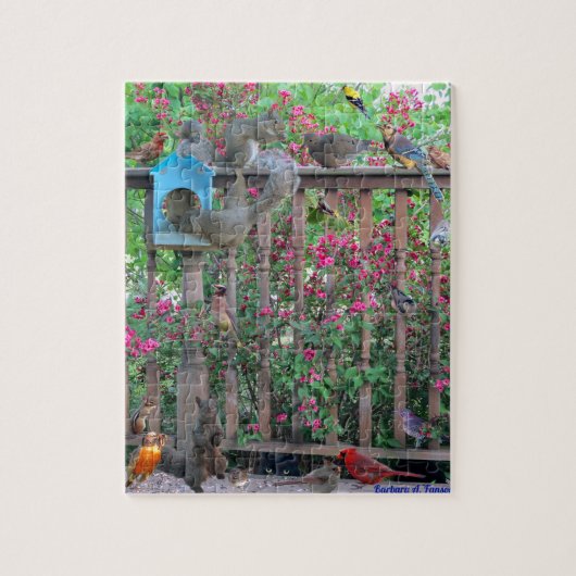 Vogels en eekhoorntjes in aanvoerpuzzle legpuzzel (Verticaal)