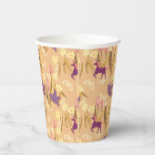 Vogels en eenhoorns op lentemaand papieren bekers (Rechts)