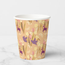 Vogels en eenhoorns op lentemaand