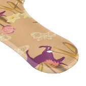 Vogels en eenhoorns op lentemaand snijplank (Hoek)