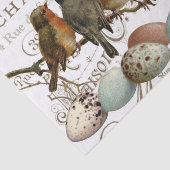 Vogels en eieren  Franse naamloze vennootschap Tissuepapier (Detail)
