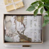 Vogels en eieren  Franse naamloze vennootschap Tissuepapier (Geschenk)