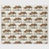 Vogels en eieren Robin  Parchment Decoupage Cadeaupapier (Vlak)