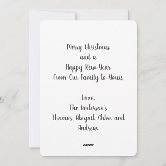 Vogels en Evergreen Leaves Berries Kerstmis Feestdagenkaart (Achterkant)