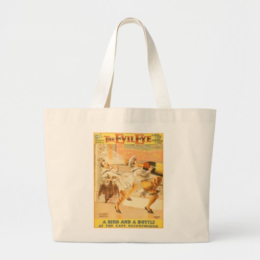 VOGELS EN FLES GROTE TOTE BAG (Voorkant)
