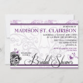 Vogels en florishans Fancy uitnodiging voor een br (Voorkant)