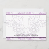 Vogels en florishans Fancy uitnodiging voor een br (Achterkant)