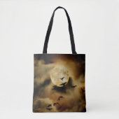 Vogels en gouden wolken tote bag (Voorkant)