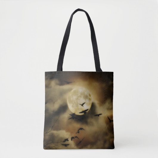 Vogels en gouden wolken tote bag (Voorkant)