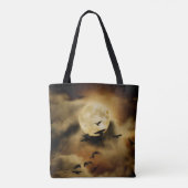 Vogels en gouden wolken tote bag (Achterkant)