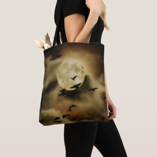 Vogels en gouden wolken tote bag (Dichtbij)