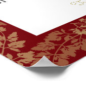 Vogels en goudfolie poster (Hoek)